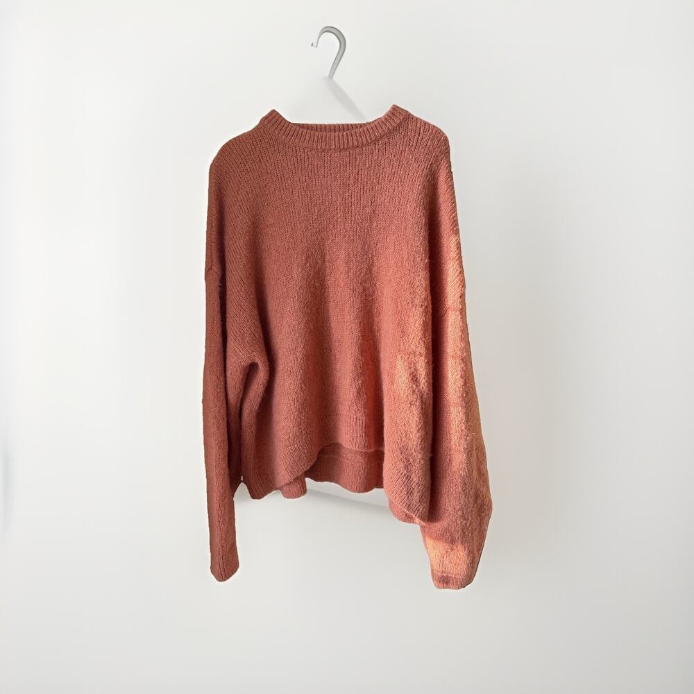 & Other Stories Women’s Large Alpaca Mohair and Wool Blend Knit Relaxed Sweater